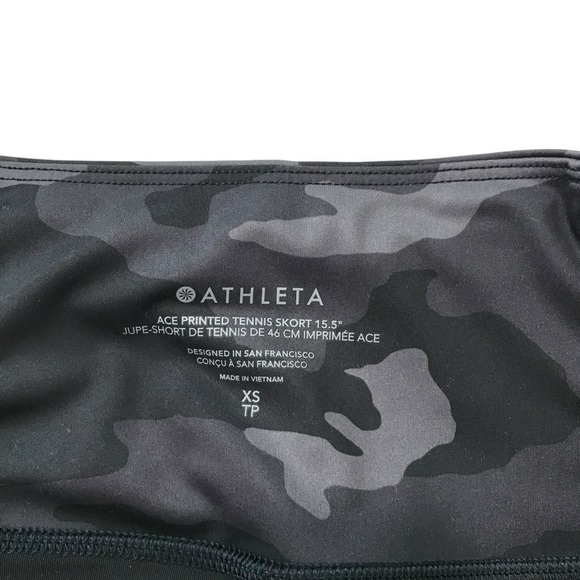 Athleta Women’s Size XS Ace Printed Tennis Skort Camo EUC Run Golf - Picture 3 of 4